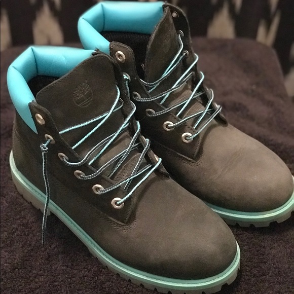 light blue timbs